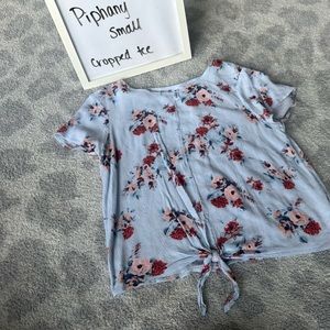 Piphany cropped floral tee